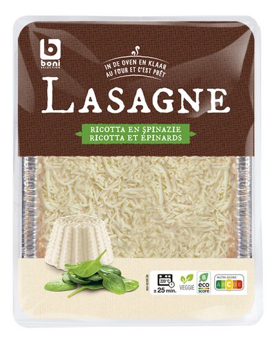BONI Lasagne Ricotta Spinazie 400g
