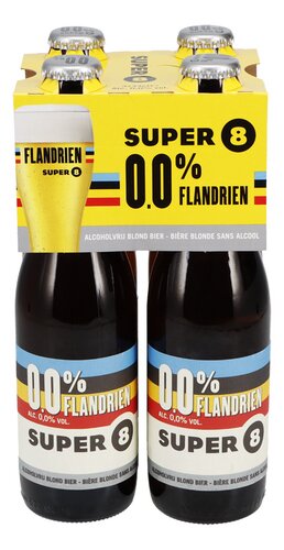 SUPER 8 Flandrien 0,0% 4x33cl