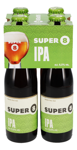 SUPER 8 IPA 6.0%vol 4x33cl