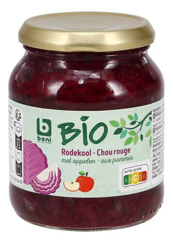 BONI BIO rode kool met appelen 360g