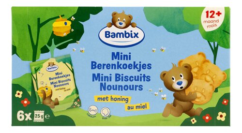 BAMBIX Mini Berenko.Honing +1 jaar 6x25g