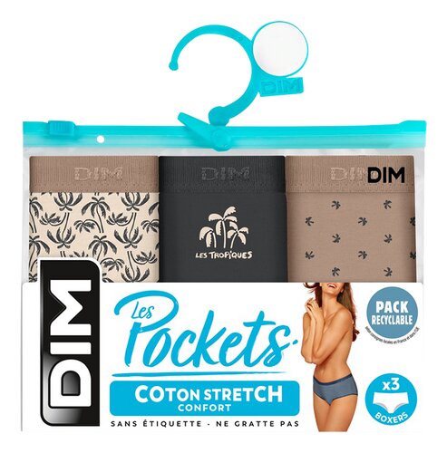 DIM Boxer katoen PC Palmiers 36/38 3st