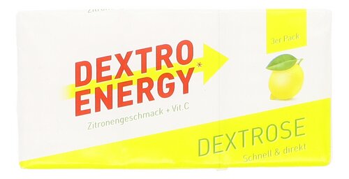 DEXTRO ENERGY Zitrone vitamin C 3x46g