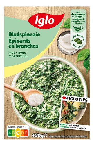 IGLO bladspinazie mozzarella 450g