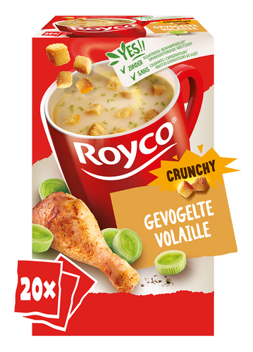 ROYCO CRUNCHY soep gevogelte 20st