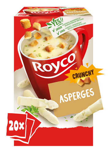 ROYCO CRUNCHY soep asperge 20st