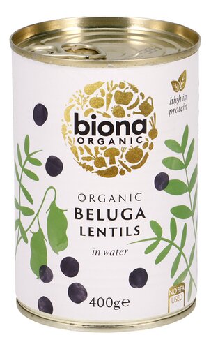 BIONA Zwarte Beluga linzen | Bio 400g