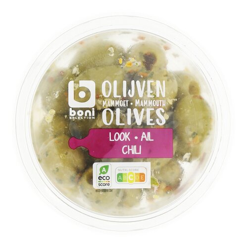BONI mammoet olijven look en chili 150g