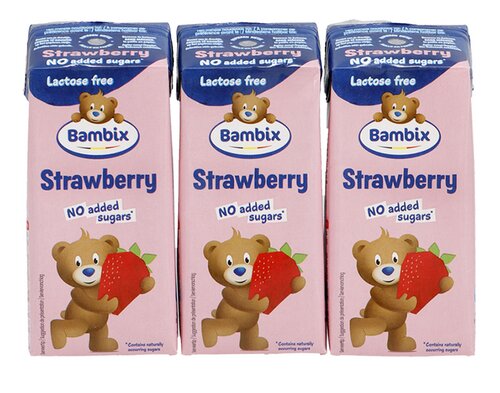 Bambix Babyvoeding Aardbei | Drink |Zonder toegevoegde suikers 3x200ml