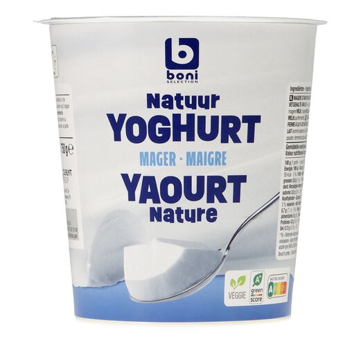 BONI yoghurt mager natuur 750g
