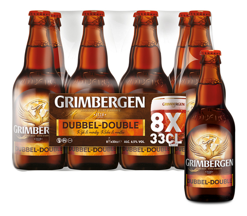 GRIMBERGEN abdijbier dubbel 6,5% 8x33cl