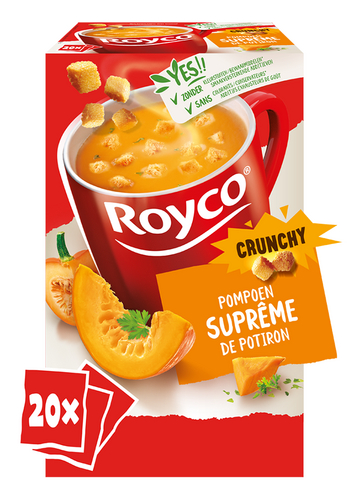 ROYCO CRUNCHY soep pompoen suprême 20st