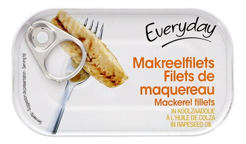 EVERYDAY makreelfilets koolzaadolie 125g