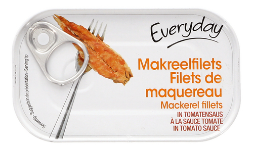 EVERYDAY makreelfilets tomatensaus 125g