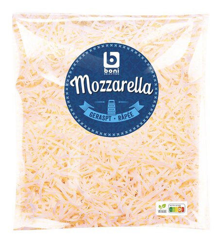 BONI mozzarella geraspt 250g
