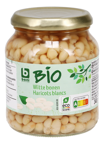 BONI BIO witte bonen bokaal 340g