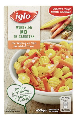 IGLO wortelen tijm-honing 450g