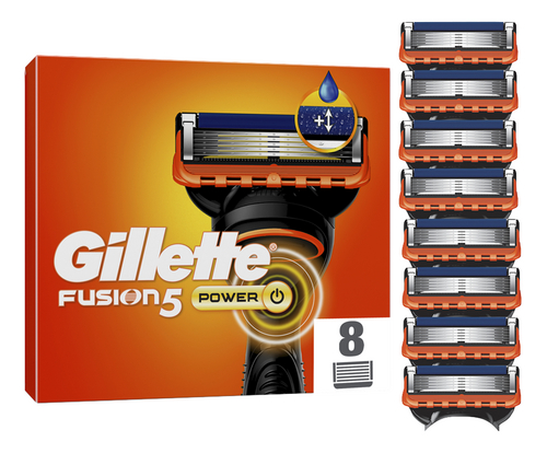 GILLETTE fusion power mesjes 8st