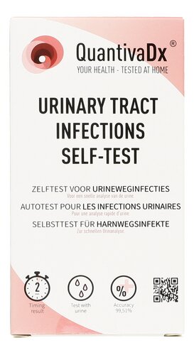 QUANTIVADX Zelftest voor urineweginfect.