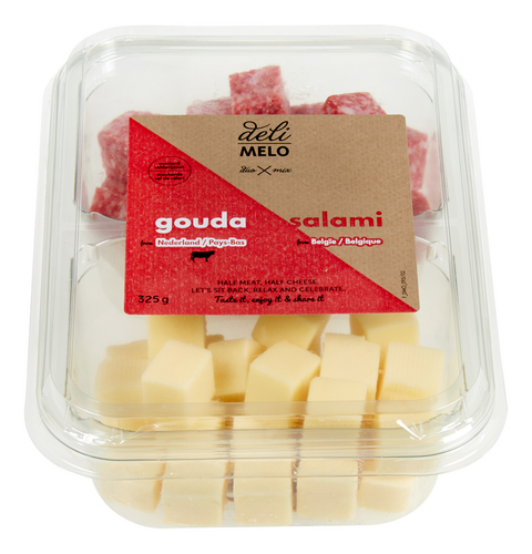 DELIMELO duopack salami-kaas 325g