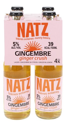 NATZ Ginger Crush Ginger-Lemon 5% 4x33cl