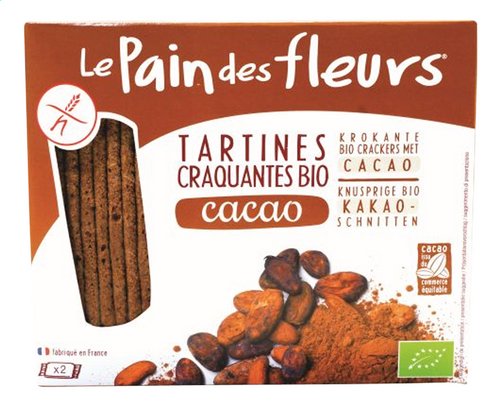 Le Pain Des Fleurs Crackers Cacao Bio 160g Bio Planet