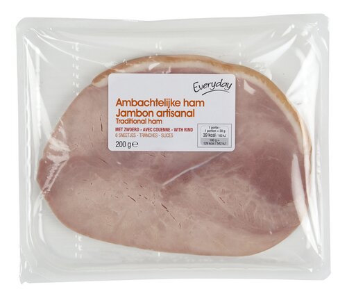 EVERYDAY Ambachtel. ham met zwoerd 200g
