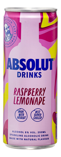 ABSOLUT Raspberry Lemon.blik 25cl