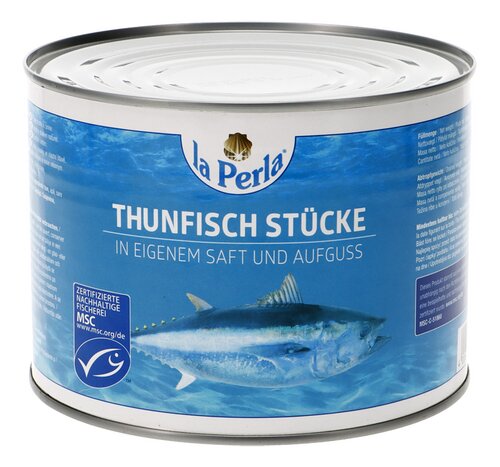 LA PERLA tonijn in eigen nat MSC 1,7kg