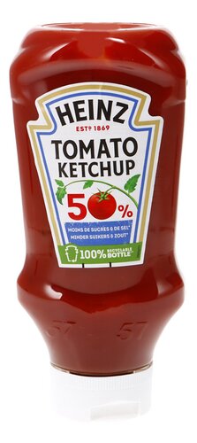 HEINZ ketchup -50% suiker-zout TD 570ml