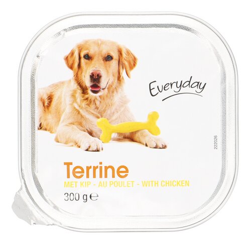 EVERYDAY hond terrine kip vlootje 300g