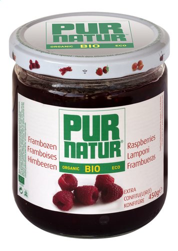 PUR NATUR confituur frambozen Bio 450g