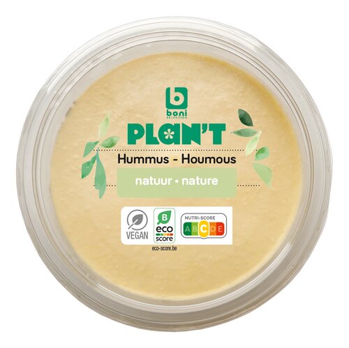 BONI PLAN'T Hummus Natuur 200g