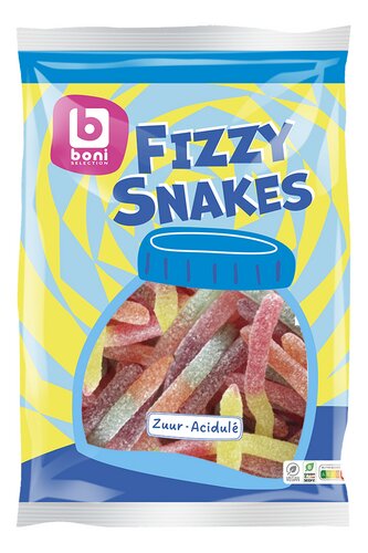 BONI Fizzy Snakes zuur 600g