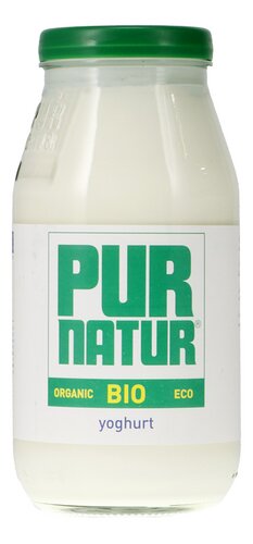 PUR NATUR yoghurt vol nat.bio glas 500g