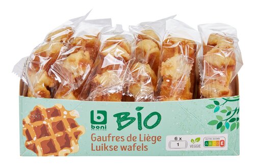 BONI BIO Luikse wafels 6x50g