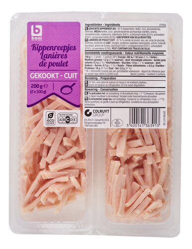 BONI kippenreepjes 200g