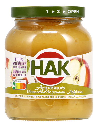 HAK appelmoes stuk bok 350g