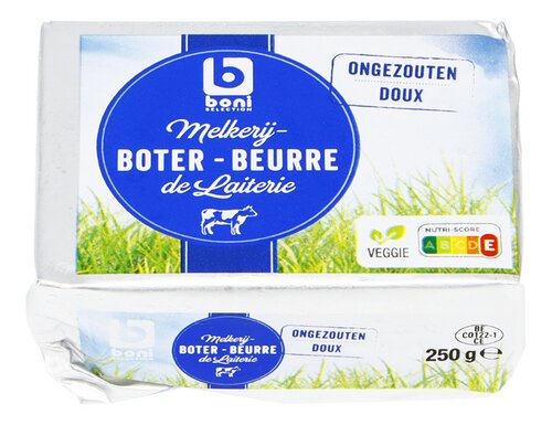 BONI melkerijboter ongezouten 250g