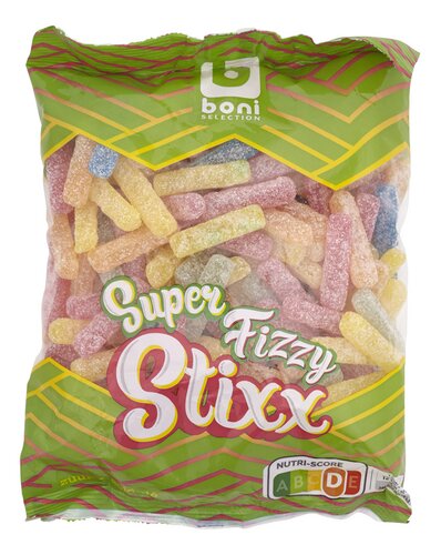BONI super fizzy stixx extra zuur 600g