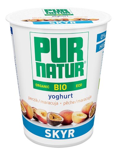 PUR NATUR Skyr perzik maracuja bio 400g