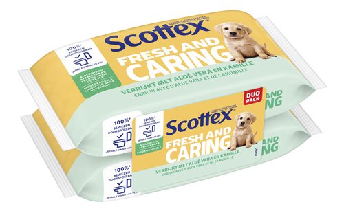 SCOTTEX Vocht.camom.refill duo 2x38st