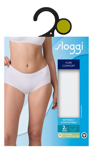 SLOGGI slip pure comf. midi wit S 2st