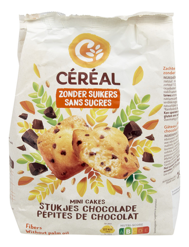 CÉRÉAL mini cakes chocoladestukjes 196g