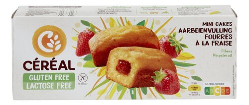 CÉRÉAL mini cakes aardbeivu. GV LV 6x35g