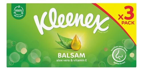 KLEENEX balsem box 3l 64st
