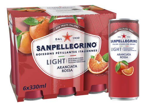 SAN PELLEGRINO Light Aranciat.Rossa 33cl