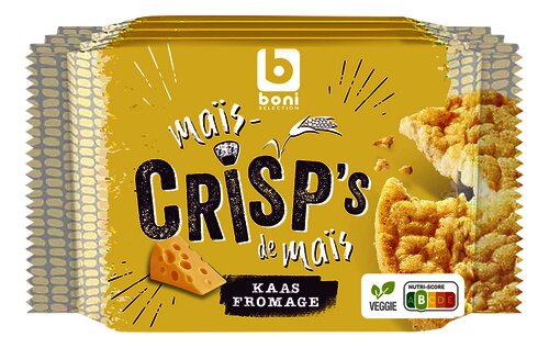 BONI Crisp's Maiswafel Kaas 4x26g