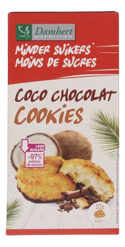 DAMHERT Kokos choc.Cook.Low Carb MS 110g