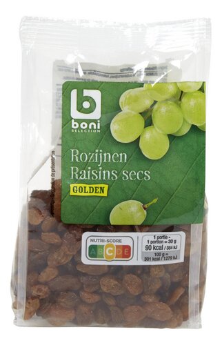 BONI Golden rozijnen gedroogd 250g